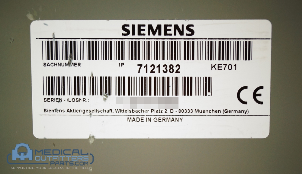 Siemens MRI Symphony/Harmony Fan Assy, (Capacitor and Controller for CCS), PN 7121267, 7546455, 7121382