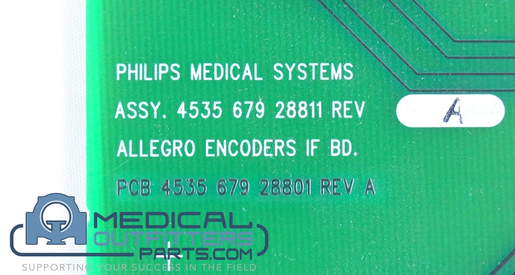 Philips PET/CT Gemini DUo Encoder Interface Assy, PN 453567928811