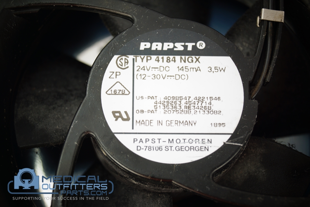 Papst Set 3 Fan 24VDC, 12-30V, 3.5W, 2800RPM, PN 4184NGX