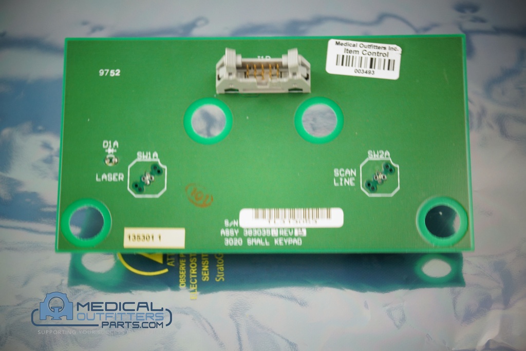 Picker Eclipse MRI Small Keypad PCB Assy, PN 383035