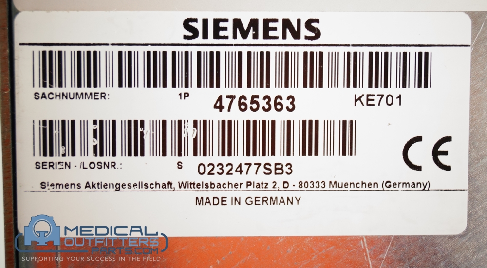 Siemens MRI Symphony/Harmony Blower, PN 4765389, 4765363, W2E142-BB01-01