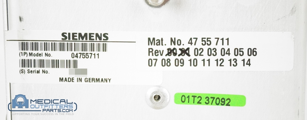 Siemens MRI Symphony/Harmony Gradient Filter, PN 4755711