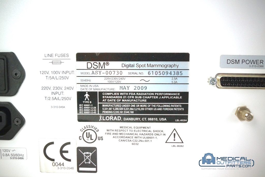 Hologic Lorad Multicare Platinum Power Distribution Unit, PN ASY-00730