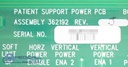 Philips CT Brillance Patient Support Power PCB, PN 362192, 314067