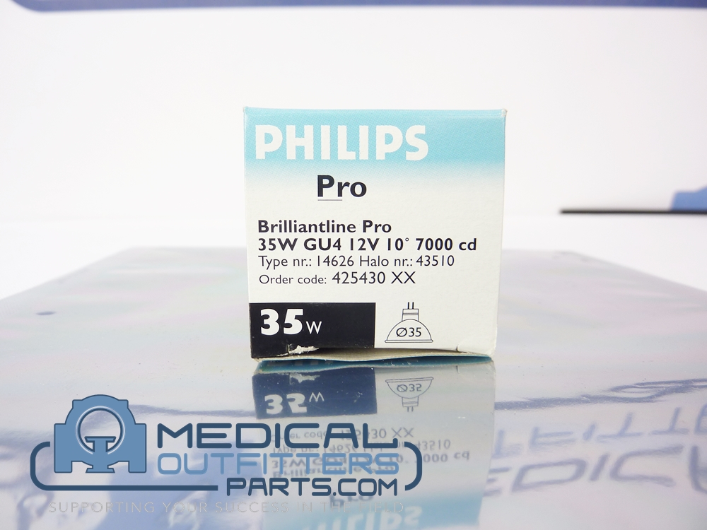 Philips Intera Achieva Lamp Halo Refl 35W 12V with Lens Cover GZ4 NFL, PN 94051417103