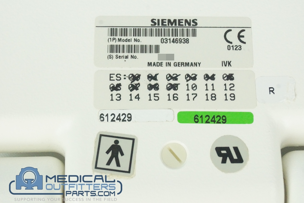 Siemens MRI Espree Body Array Coil 047, PN 3146938