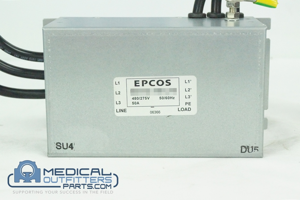 Epcos Power Line Filter, 480/275V, 50/60Hz, 50A, PN B8143-A50-L48
