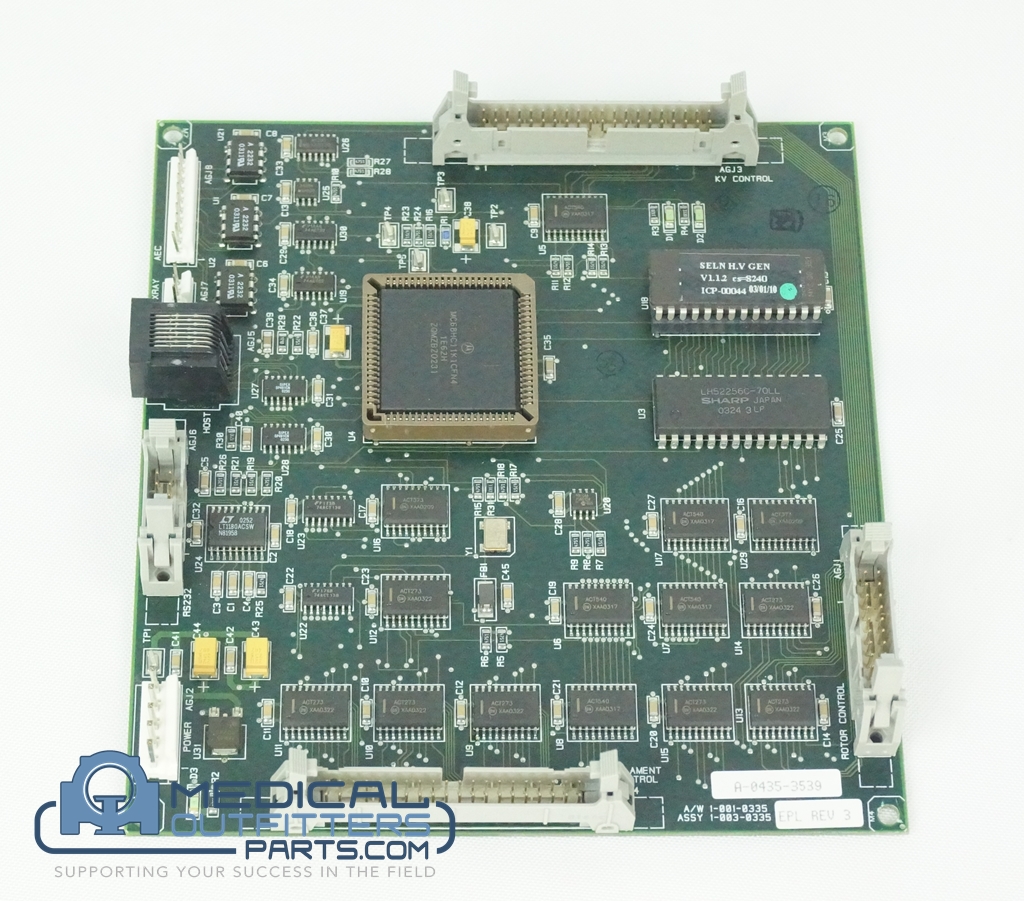 Hologic Selenia Digital Mammo Generator Micro Processor Board, Rev 3, PN 1-003-0335