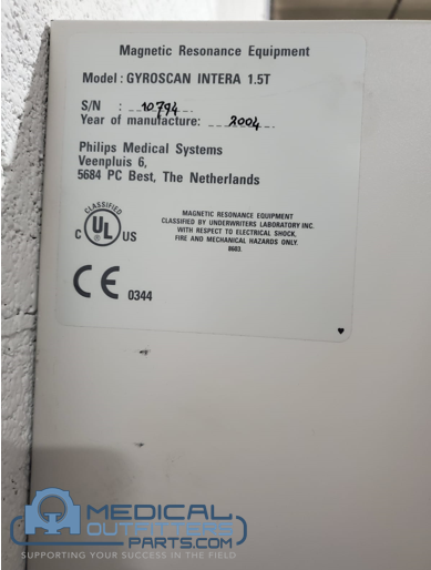 Philips MRI Gyroscan Intera 1.5T Cabinet, PN 452213218872