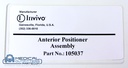 Philips MRI Achieva Anterior Positioner Assembly, PN 105037