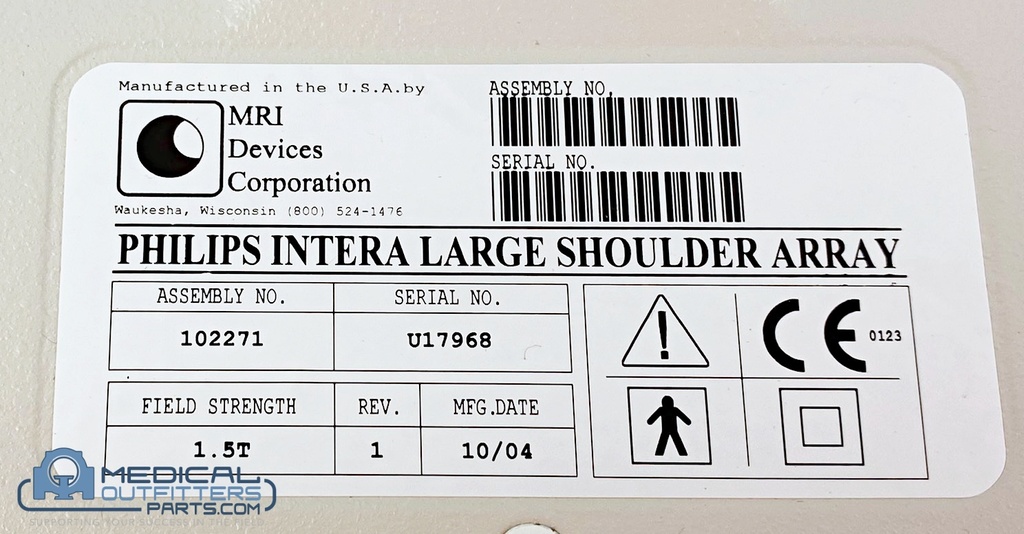 Philips MRI 1.5T Large Shoulder Array Coil, PN 102271