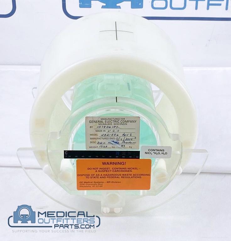 GE MRI 1.5T Phantom with Loader, PN 2321556