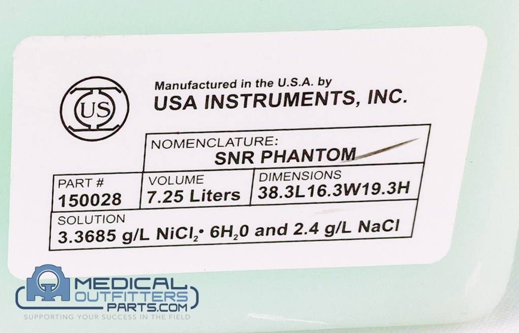 GE MRI 1.5T SNR Phantom, PN 150028