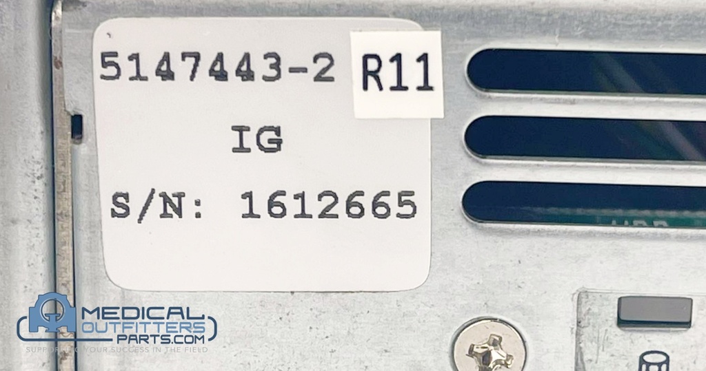 GE CT LightSpeed Jarrell GRE IG with RAC Revision 8, PN 5147443-2