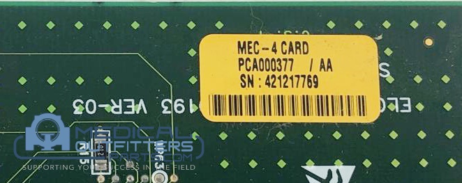 GE Nuclear Camara Millenium MEC - 4 CARD, PN PCA000377
