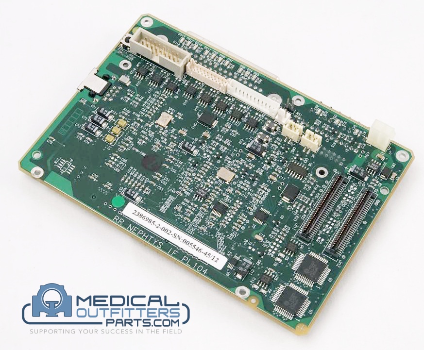 GE Digital Senographe Essential Parting Line 104 Interface Board Programmed, PN 2386985-2, 2386985-2-002