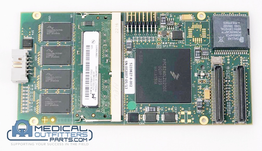 GE Digital Senographe Essential Programmed PL 103 CPU Board, PN 5233827-8, 5233827-8-002