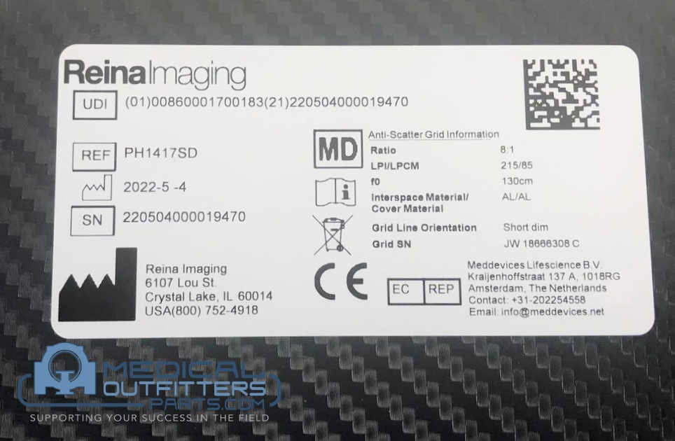 Reina Imaging DRX Digital Detector Encasement 14x17, PN PH1417SD
