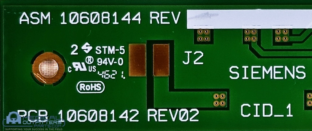 Siemens E-cam Rad Rom CID1 Coll ID Board, PN 10608144