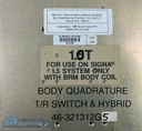 GE MRI 1.5T Body Hybrid-Tr Assembly PN 2274266