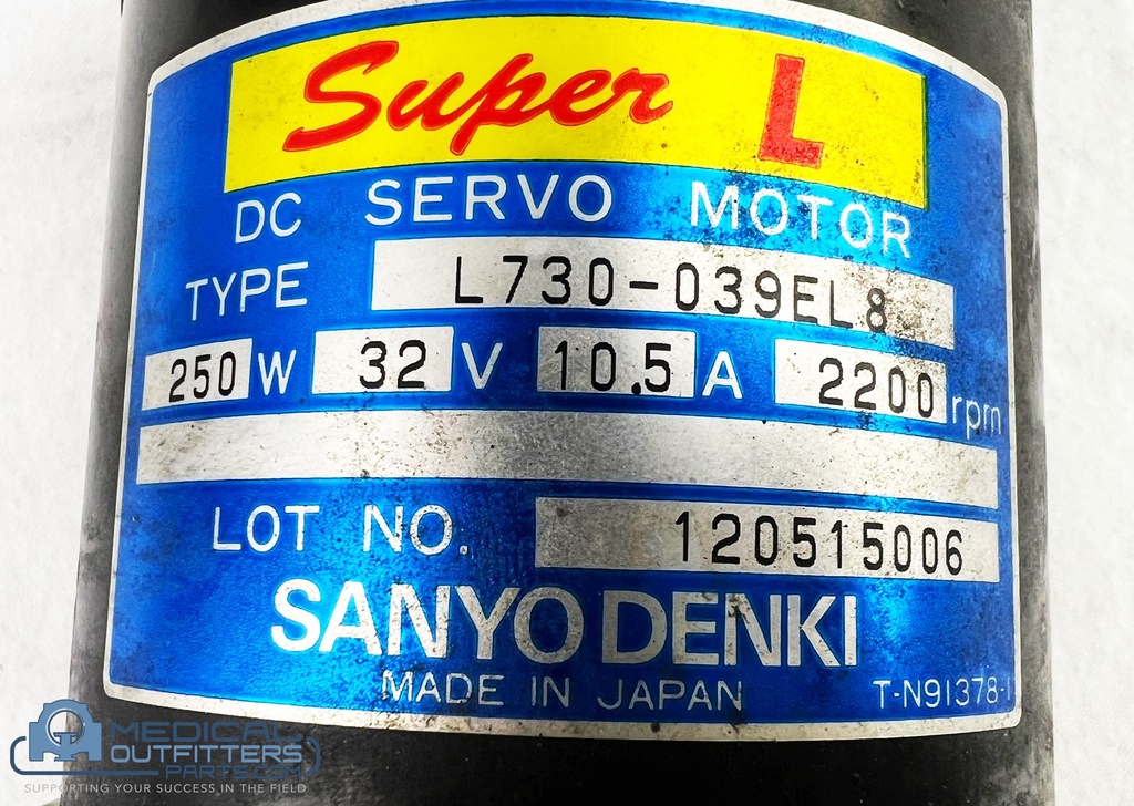 GE Mammo Essential DC SERVO MOTOR SUPER L, PN L730-039EL8
