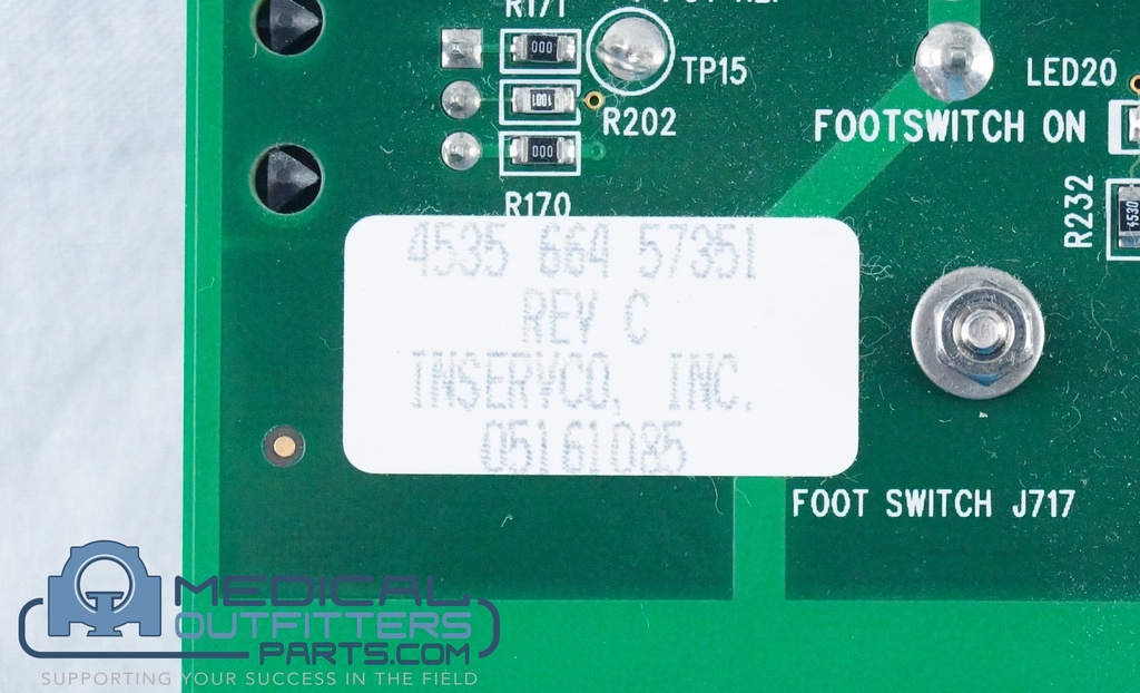 Philips CT Brilliance Couch Control PCB (CCC) with CPM Assy, PN 453566457351