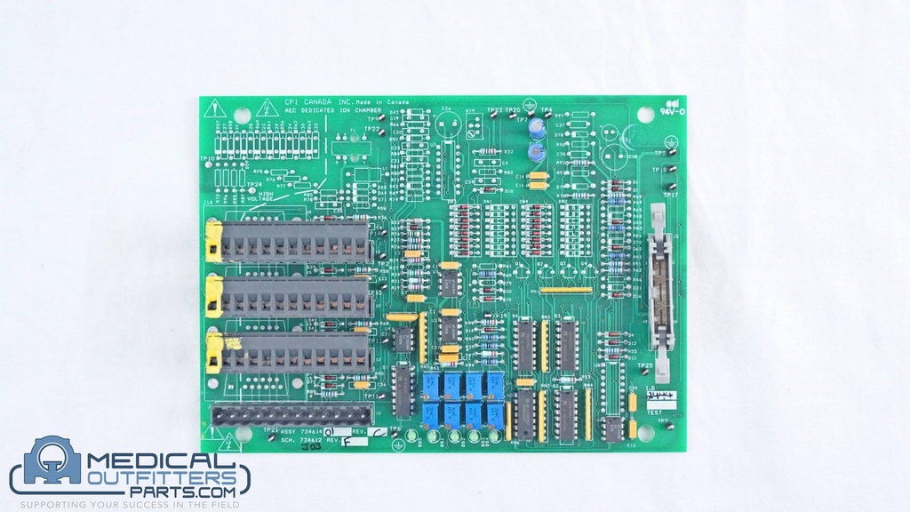 Carestream X-Ray Generator AEC Dedicated ION Chamber Board, PN 734614-01