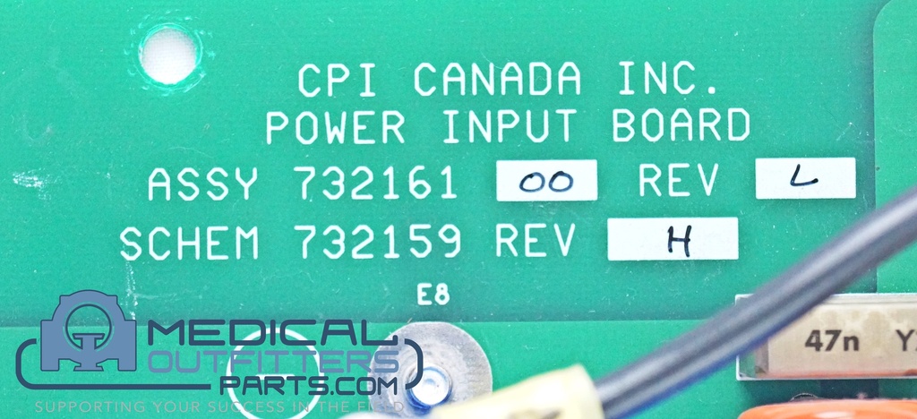 Carestream X-Ray Generator Power Imput Board, PN 732161-00