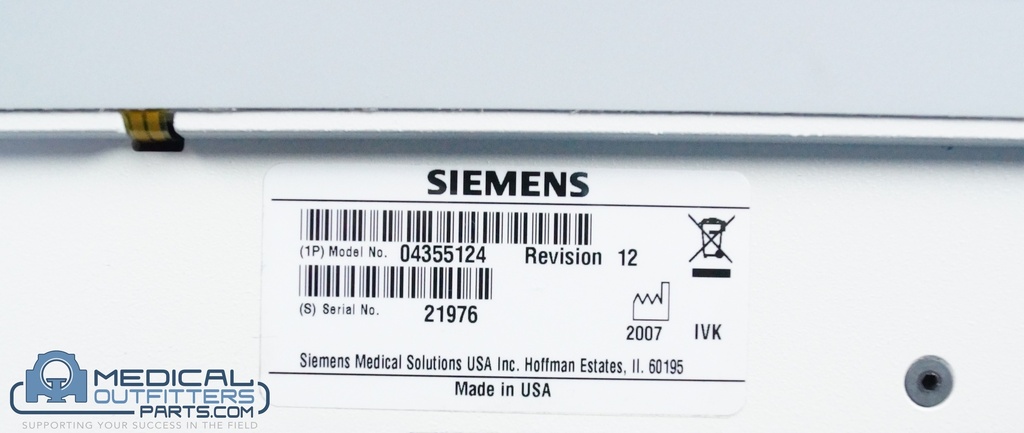Siemens MRI Symbia Collimator Cart Dual Hight Energy, PN 04355124