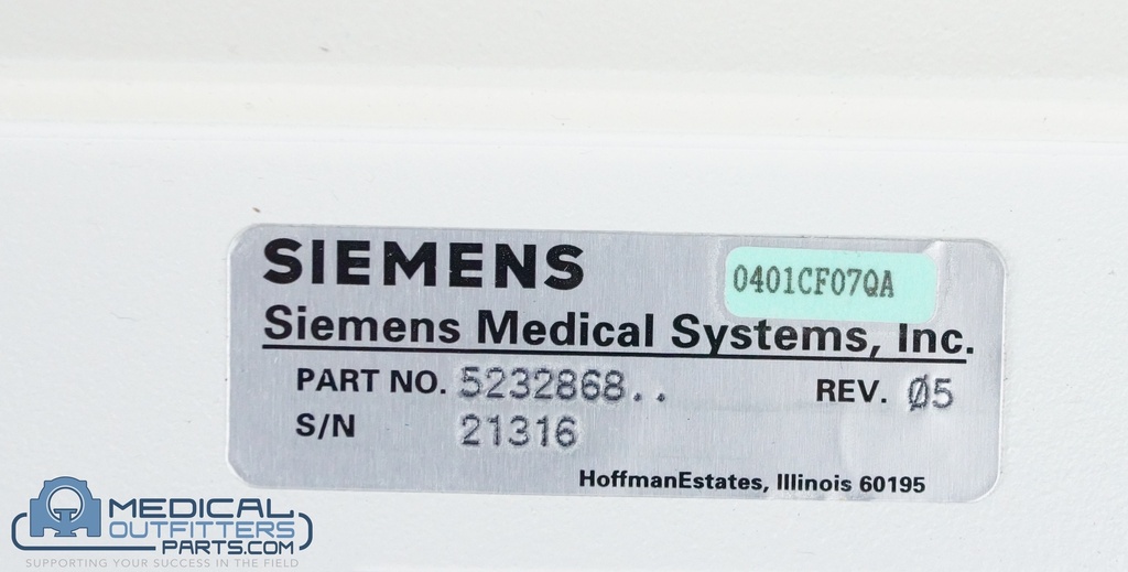 Siemens MRI Symbia Collimator Cart Dual Medium Energy LP, PN 5232868