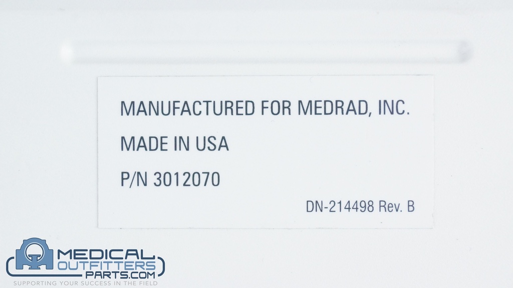MR Injection System MED RAD Spectris Solaris EP MR Injection System 12VDC, 8.0AHr: 25A MaxiMUM, PN 3012070