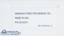 MR Injection System MED RAD Spectris Solaris EP MR Injection System 12VDC, 8.0AHr: 25A MaxiMUM, PN 3012070