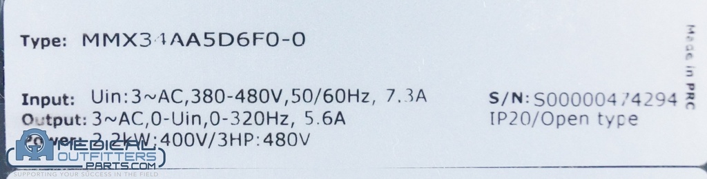 Eaton M-Max Adjustable Frequency Drives, PN MMX34AAD6F0-0