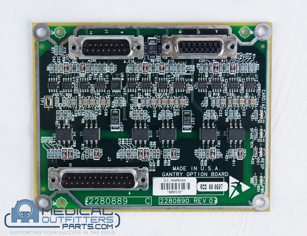 GE CT VCT 64 Gantry Option Board, PN 2280889, 2280890