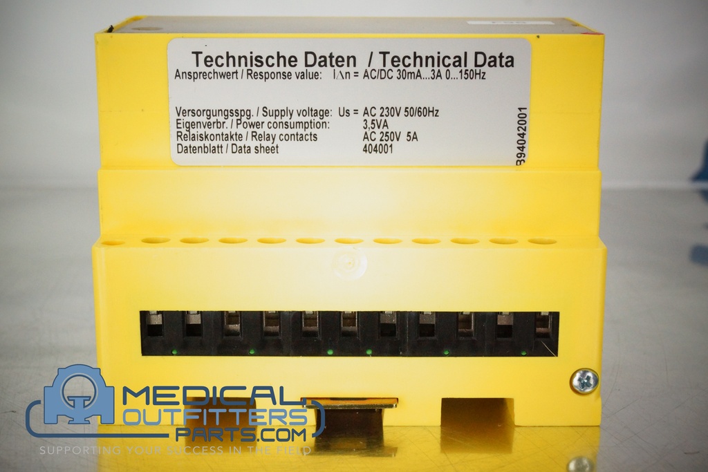 Bender Residual Current Ground Fault Monitor, AC 230V, 50/60Hz, 3.5VA, AC 250V, 5A, PN RCMA470LY