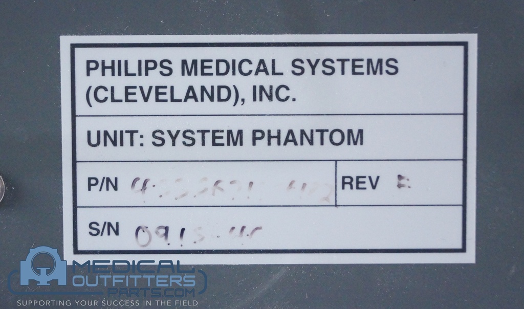 Philips CT FRU 7200 System Phantom, PN 455012001021