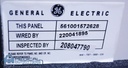 GE VCT 64 System Main Disconnect Panel, PN 9330G-14B