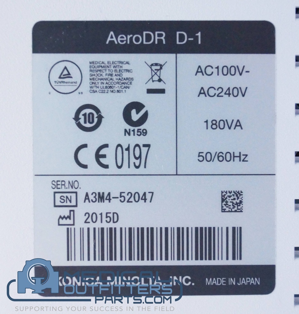 AeroDR Battery Charger, PN D-1