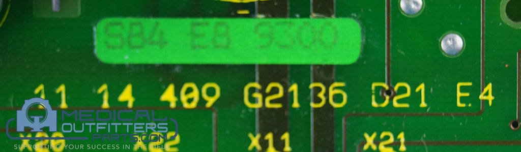 Siemens Rad / Fluoro Room D21 Board, PN 1114409 G2136