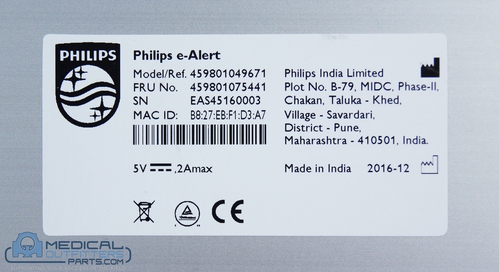Philips MRI E-Alert, PN 459801049761, 459801075441
