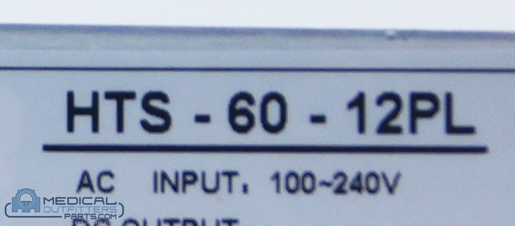 HTS Power Supply, 100 - 240V, 12V 5A, PN HTS-60-12PL