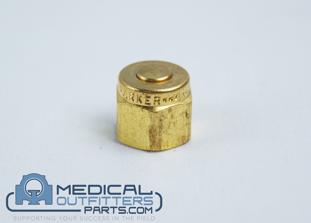 GE MRI Plug 0.25 OD Tube Fitting Brass Swagelok Cat #B-400-P, PN 46-260902P5