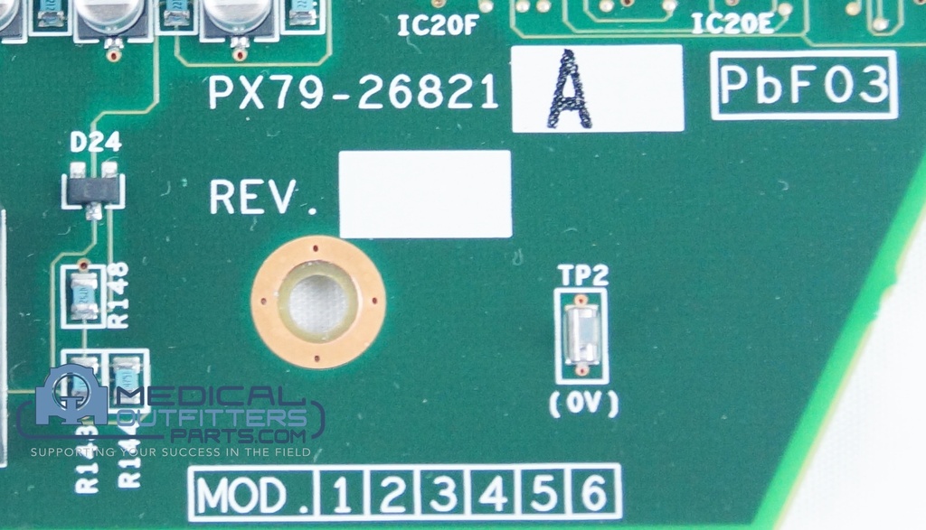 Toshiba CT Aquilion 64 Left Control Panel, PbF03 Board, PN PX79-26821