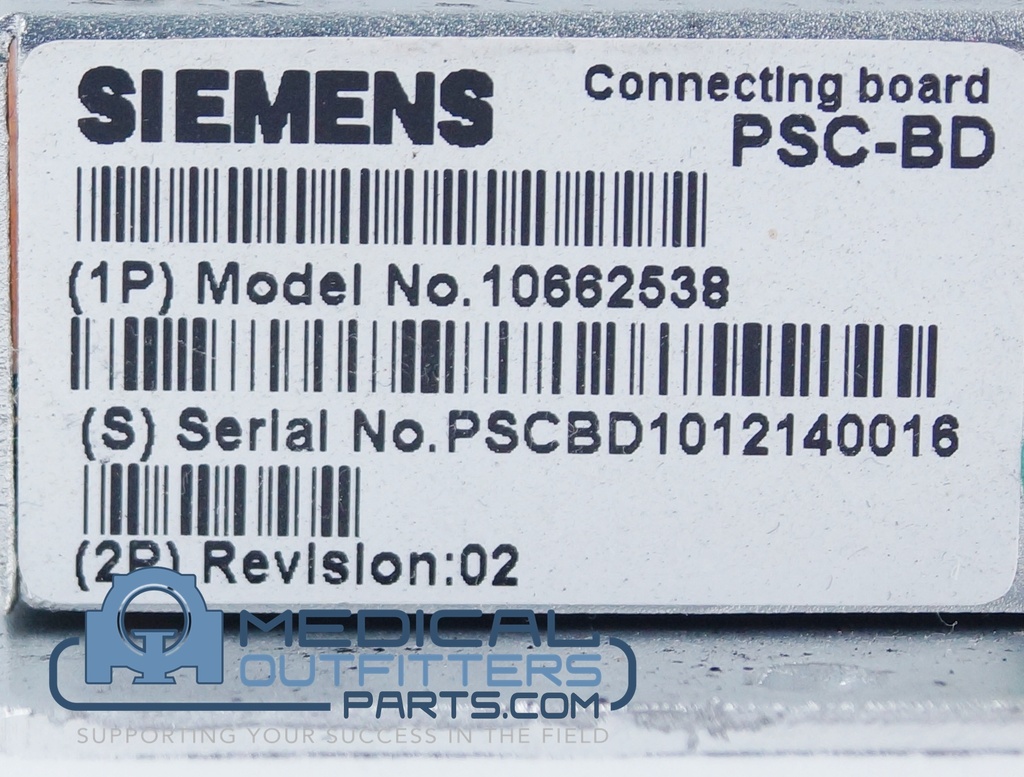 Siemens CT Perspective Connecting Board, PN 10662538