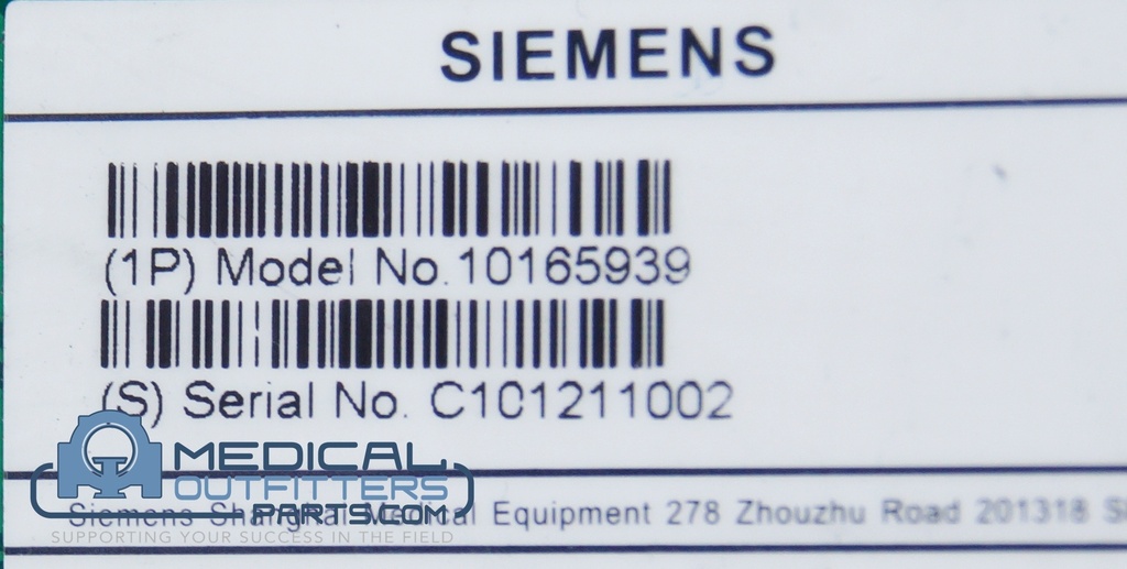 Siemens CT Perspective Scan Time Display,PN  10165939