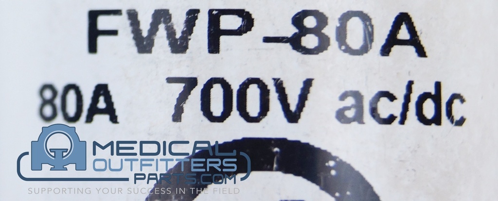 Siemens CT Perspective Fuse 80A 700V Ac/Dc Bussmann, PN 3080322