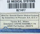 GE CT Light Speed Pro 16 Choke Assembly H4, PN 2363974