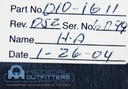 Hologic Bone Densitometer Discovery Detector Assembly, PN 010-1611