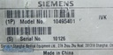 Siemens CT Perspective Tube Collimator, PN 10495401