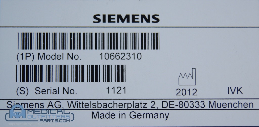 Siemens CT Perspective Panel Letf, PN 10662310